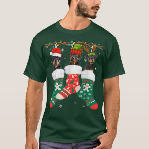 Dog Rottweiler Christmas Socks Funny Xmas Pajama P T-Shirt