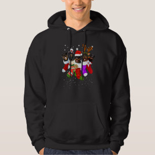 Dog Rottweiler Christmas Socks Xmas Pajama Pet Pu Hoodie