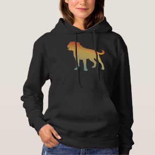 Dog Rottweiler Silhouette Mask Face Cover Hoodie