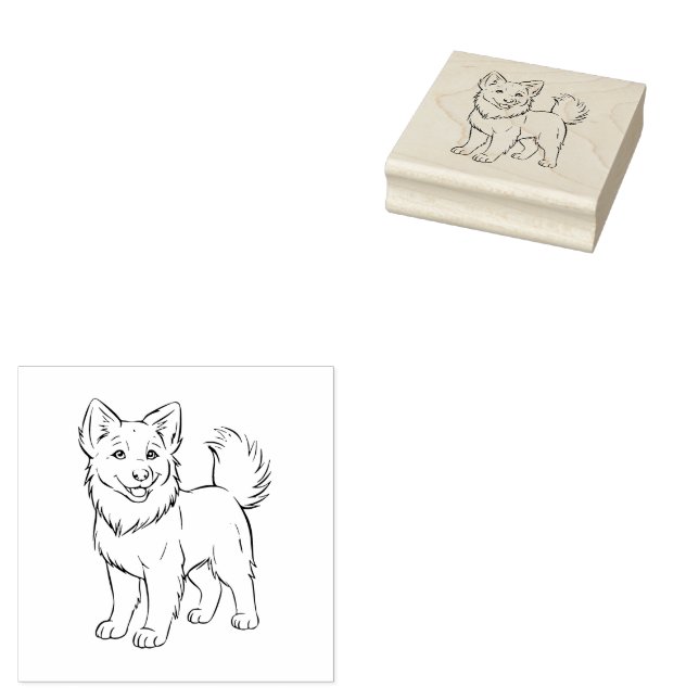 Dog Rubber Stamp (Stamped)