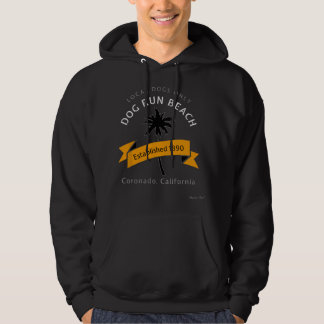 Dog Run Beach California Coronado Beach Dog Friend Hoodie