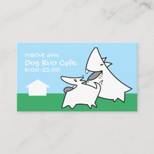 Dog Run Cafe Business Card
