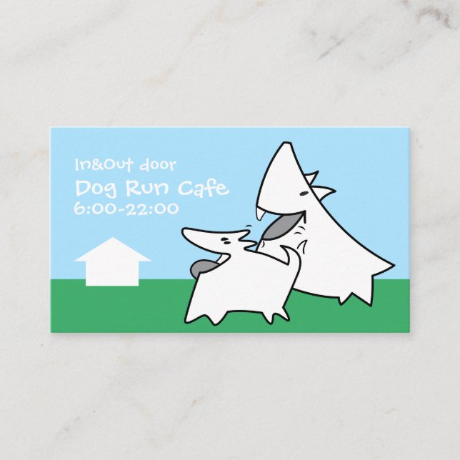 Dog Run Cafe Business Card (Front)