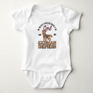 Dog Saint German Shepherd Police Dog Baby Bodysuit
