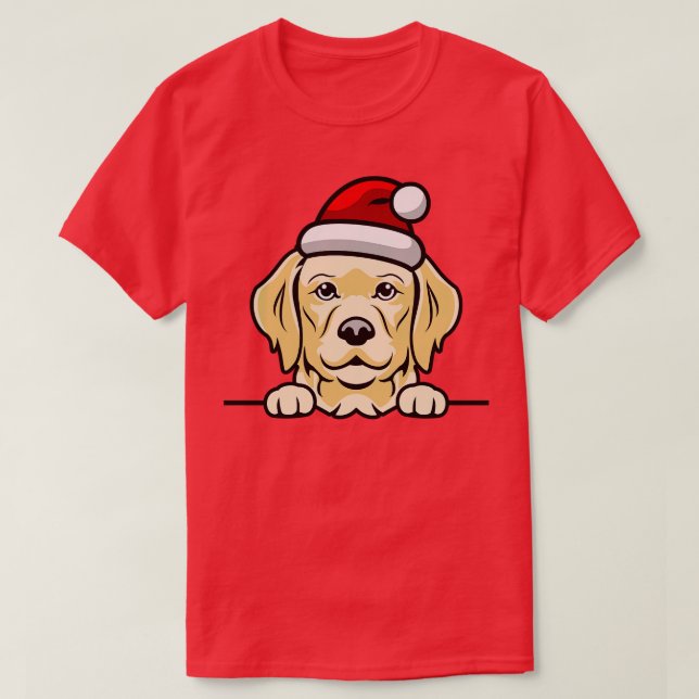 dog santa cute christmas (11) T-Shirt (Design Front)