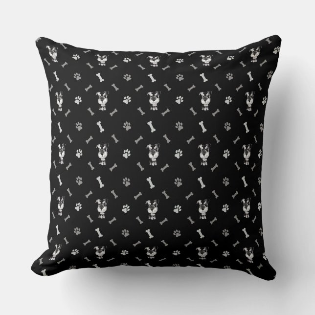  Dog Schnauzer Cushion (Front)
