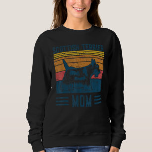 Dog Scottish Terrier Mum  Vintage Scottish Terrier Sweatshirt