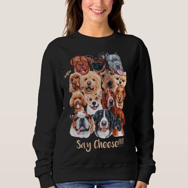 Dog Selfie Sweatshirt (Front)