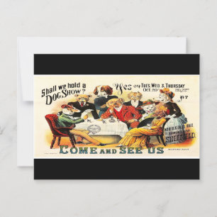 "DOG SHOW" POSTCARD