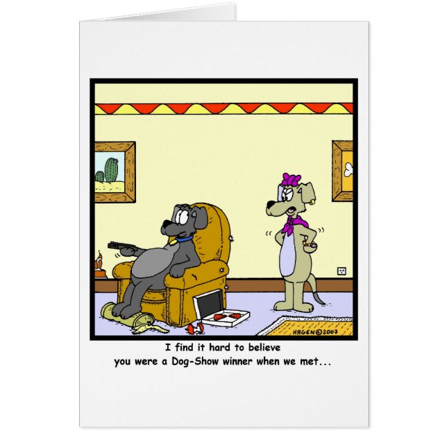 Dog-Show Winner: Dog cartoon (Front)
