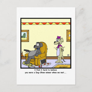 Dog-Show Winner: Dog cartoon Postcard