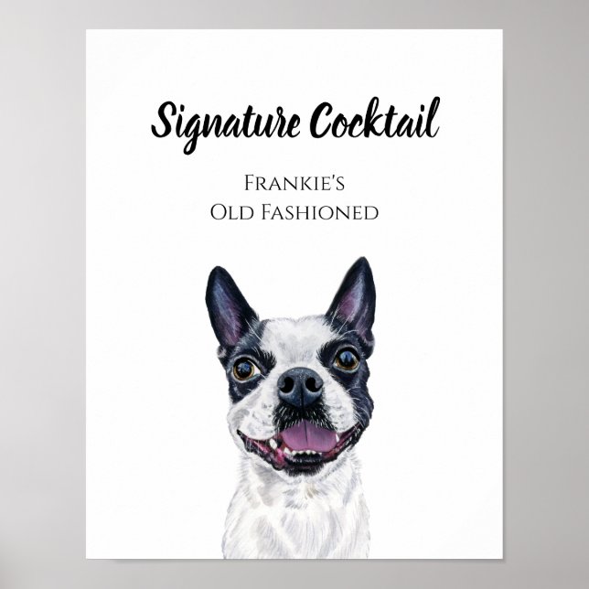 Dog Signature Drink Sign (Front)