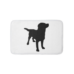 Dog Silhouette Bath Mat