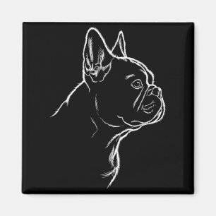 Dog Silhouette French Bulldog Lover Frenchie Fans Magnet