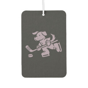 Dog Silhouette Golden Retriever Labrador Hockey Car Air Freshener