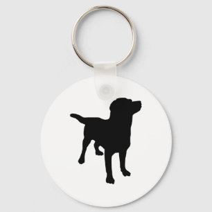 Dog Silhouette Key Ring