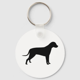 Dog Silhouette Key Ring