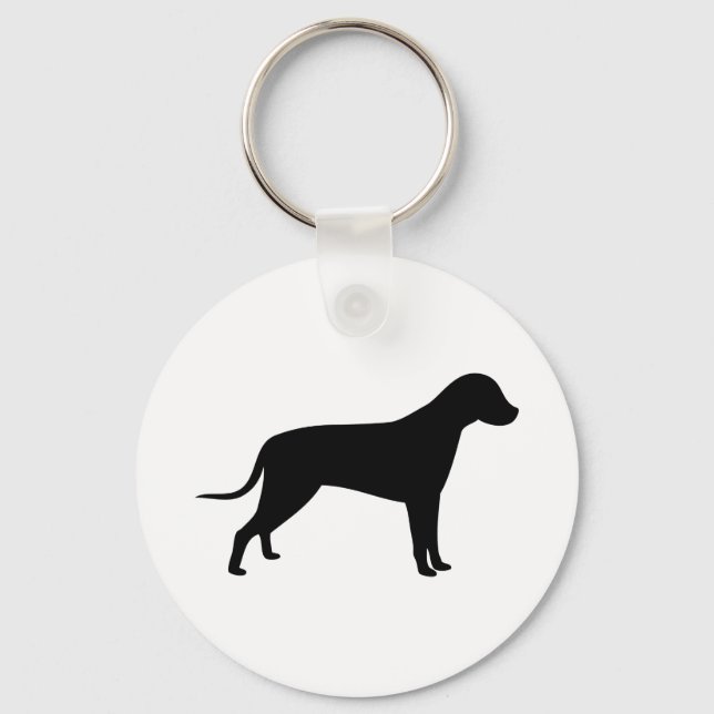 Dog Silhouette Key Ring (Front)