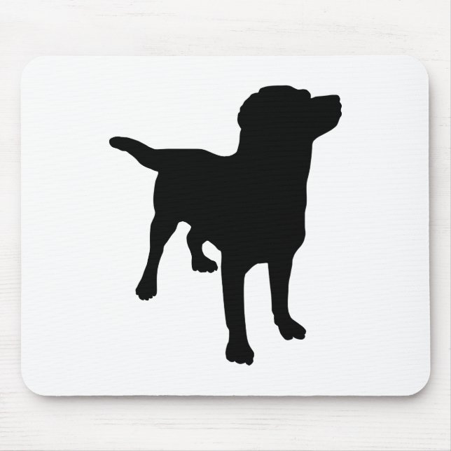 Dog Silhouette Mouse Pad (Front)