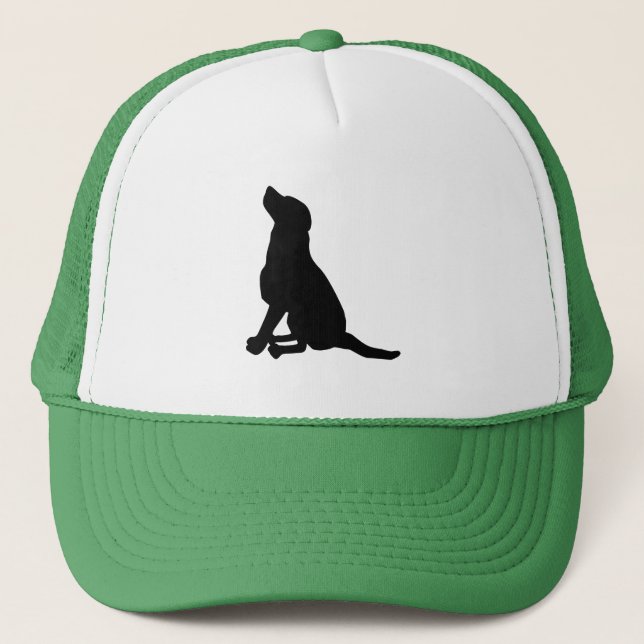 Dog Silhouette Trucker Hat (Front)