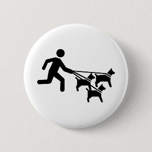 Dog sitter 6 cm round badge