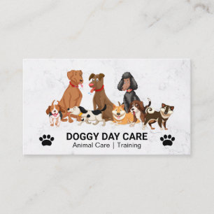 Dog Sitter   Animal Services   Group of Dogs Business Card