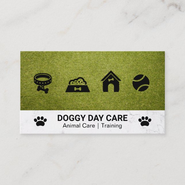 Dog Sitter | Animal Services | Trainer Business Card (Front)