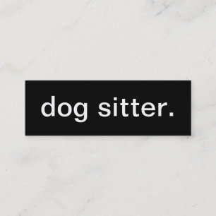 Dog Sitter Business Card