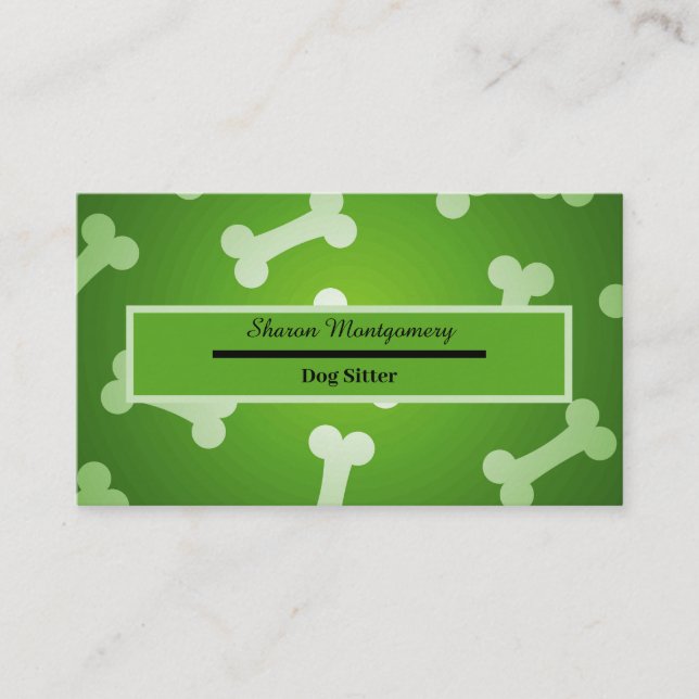 Dog Sitter Business Card (Front)