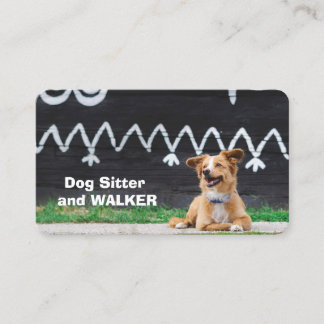 Dog sitter business card