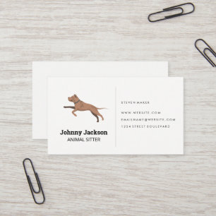 Dog Sitter   Dog Running Business Card