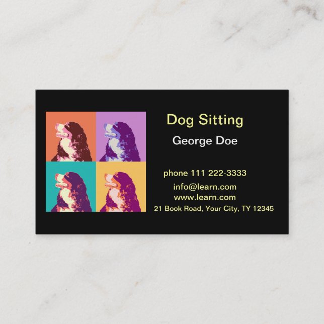 Dog Sitting Business Card (Front)