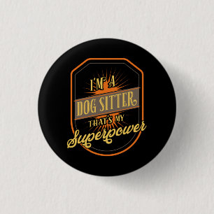 Dog Sitting Dog Sitter 3 Cm Round Badge