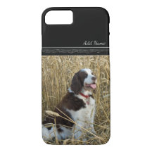 Dog Sitting in Field Custom Photo Pet Case