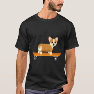 Dog Skater Corgi T-Shirt