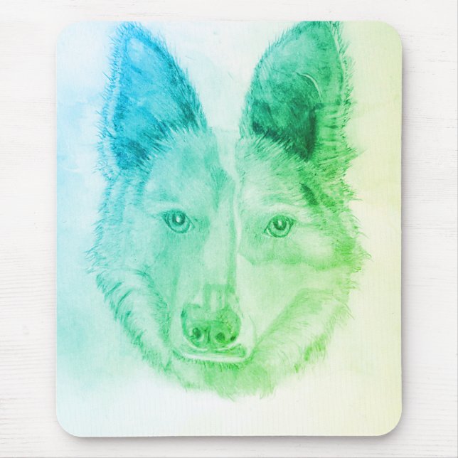 Dog sketch mouse pad (Front)