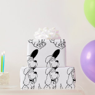 Dog Sketch Wrapping Paper