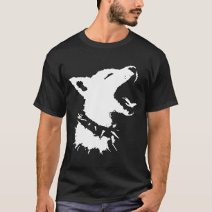 Dog Skull Punk Y2k Cute Creepy Puppy Goth Black T-Shirt