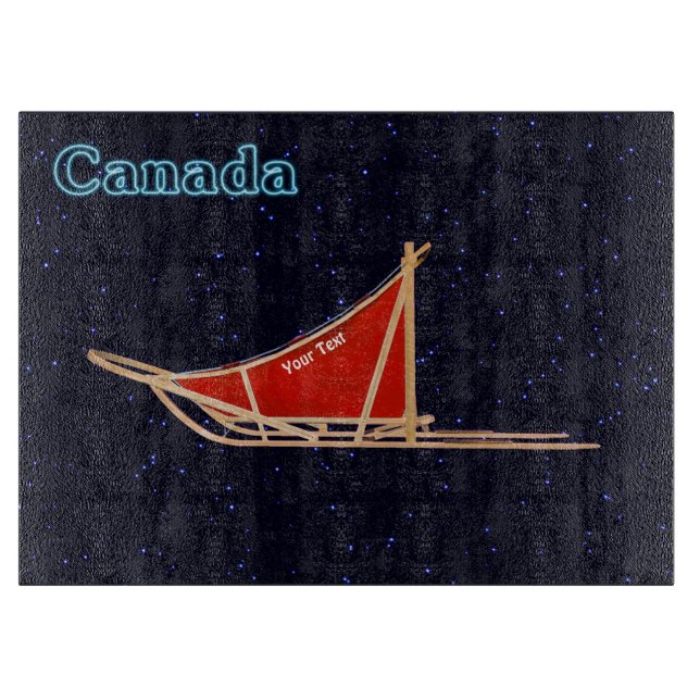 Dog Sled - Canada Cutting Board (Front)