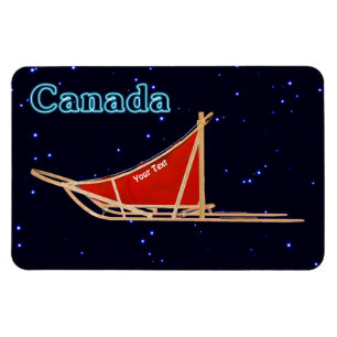 Dog Sled - Canada Magnet