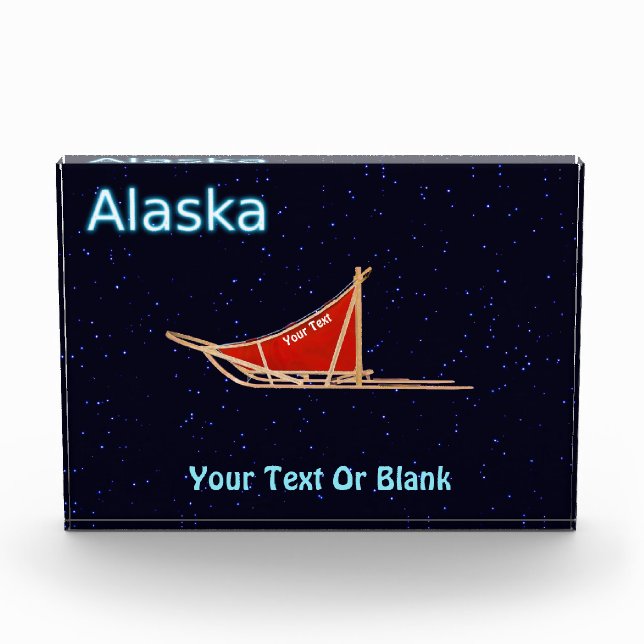 Dog Sled - Canada Photo Block (Front)