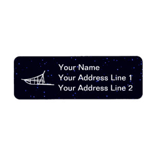 Dog Sled Return Address Label