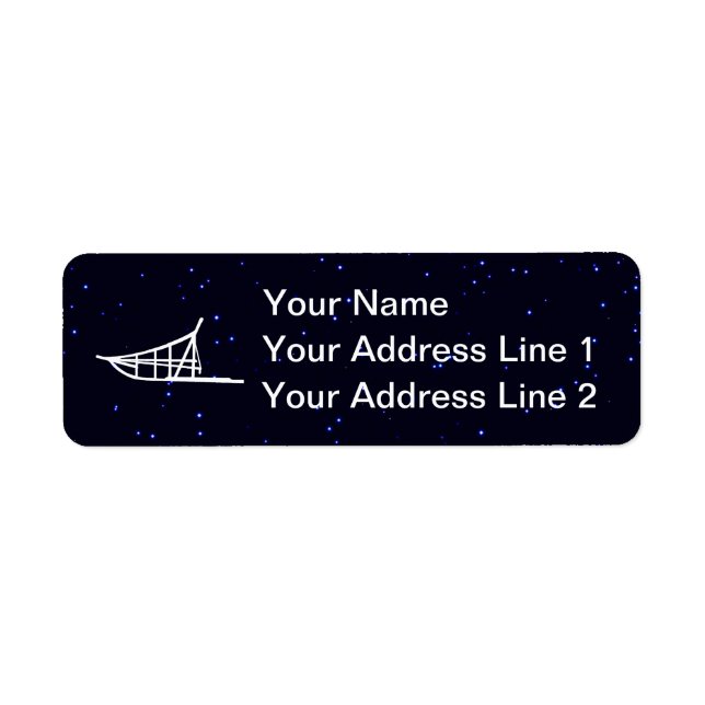 Dog Sled Return Address Label (Front)