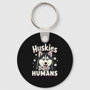 Dog Sledding Mushing Adventure Husky Team Winter Key Ring