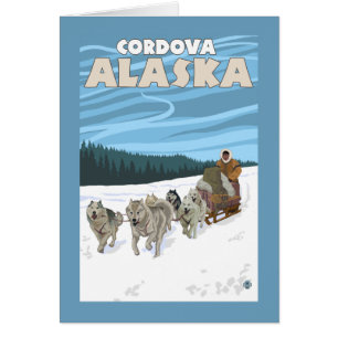 Dog Sledding Scene - Cordova, Alaska