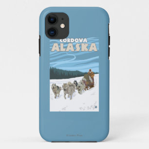 Dog Sledding Scene - Cordova, Alaska iPhone 11 Case
