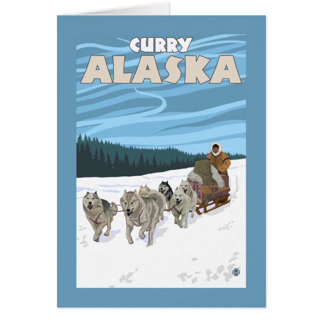 Dog Sledding Scene - Curry, Alaska (Front)