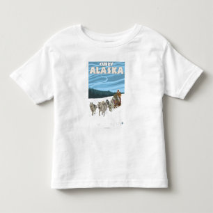 Dog Sledding Scene - Curry, Alaska Toddler T-Shirt