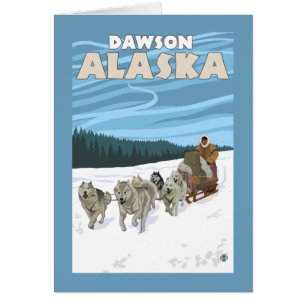 Dog Sledding Scene - Dawson, Alaska
