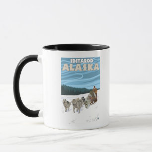 Dog Sledding Scene - Iditarod, Alaska Mug
